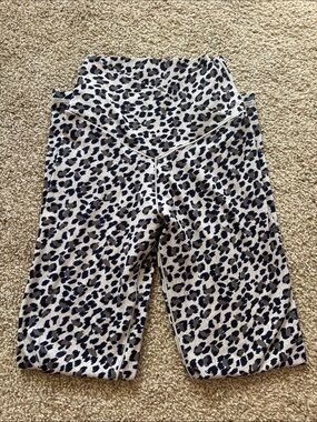 aerie Black & Cream Leopard Print High-Waist Leggings